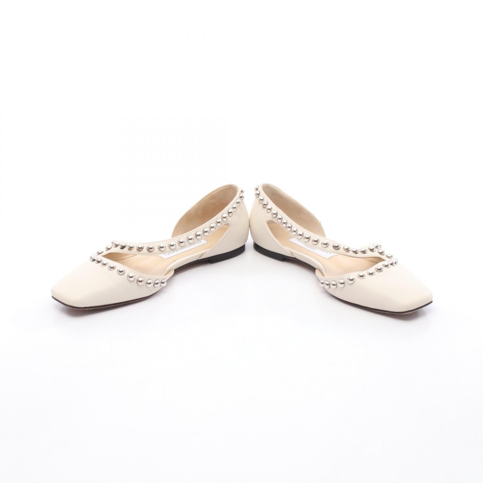ジミーチュウ JOEZIE FLAT レザー フラットシューズ