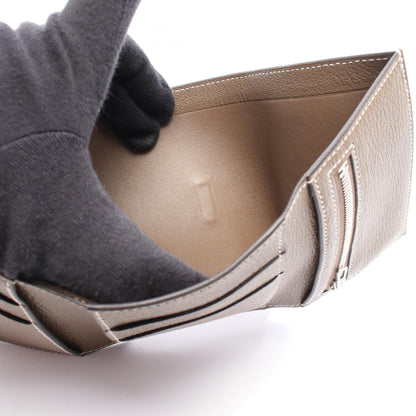 エルメス ベアンコンビネ シェーブル 三つ折り財布