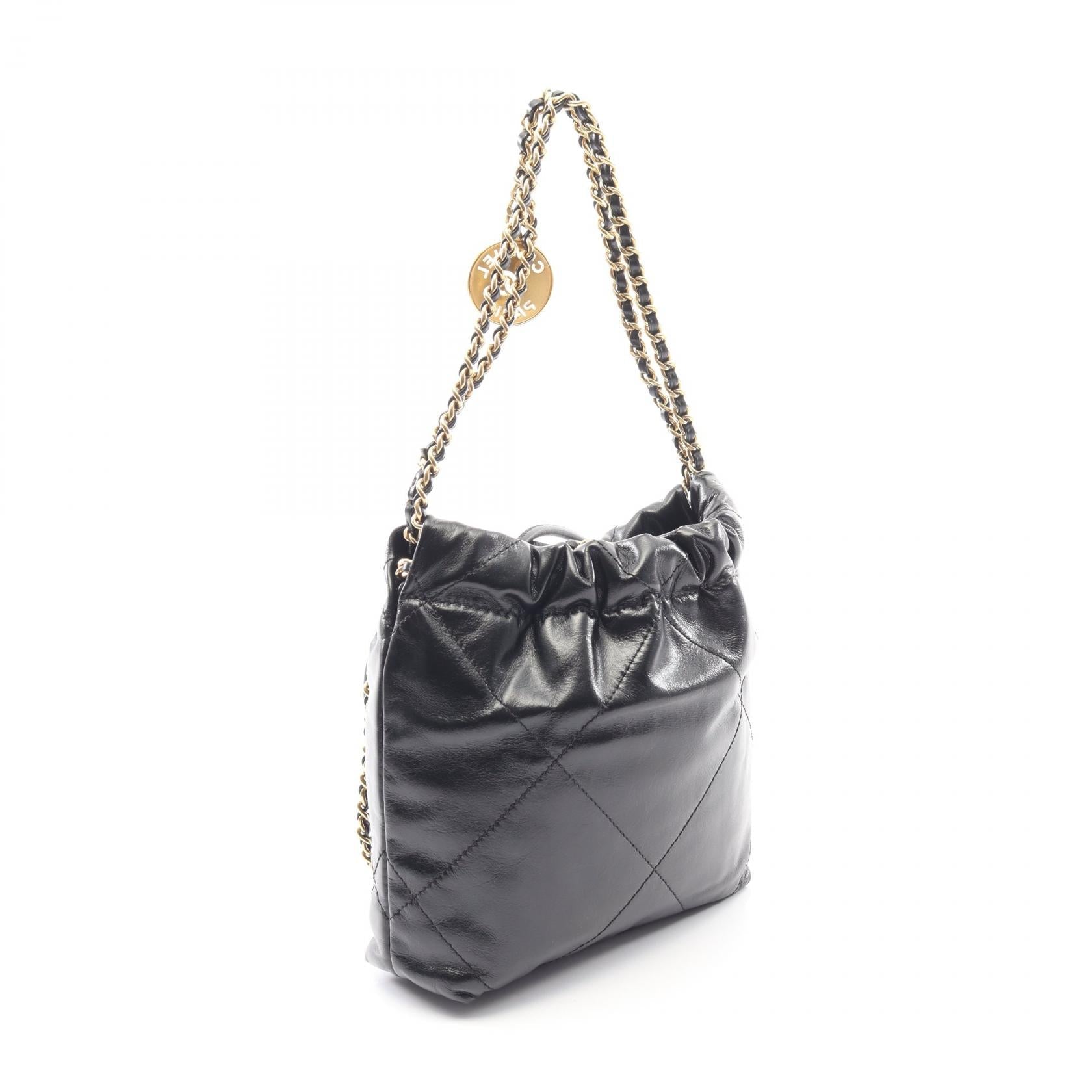 シャネル CHANEL22 レザーショルダーバッグ