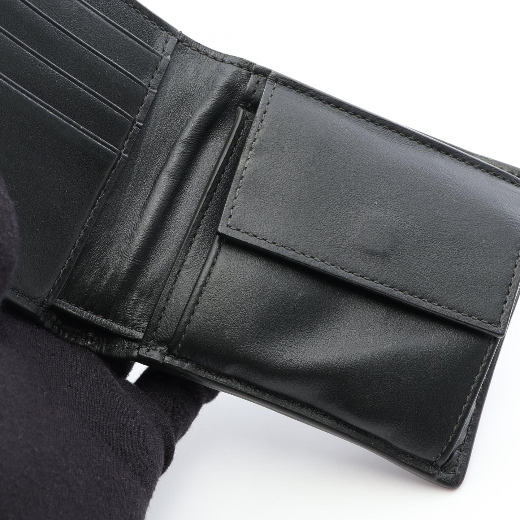 ボッテガヴェネタ イントレチャート レザー二つ折り財布