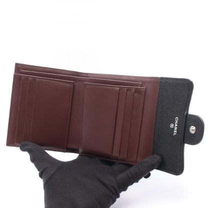 シャネル クラシック スモール フラップ ウォレット キャビアスキン 財布