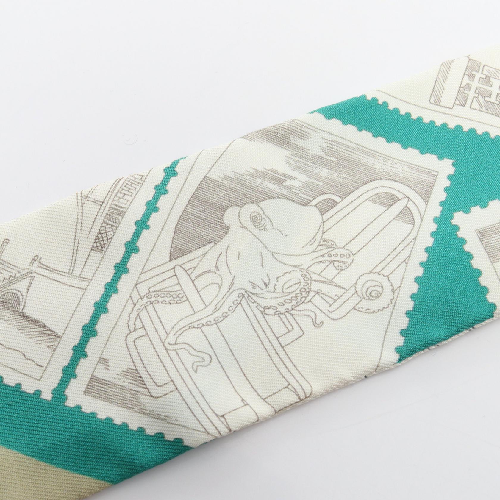 エルメス LE PHILATELISTE DU FAUBOURG シルクスカーフ