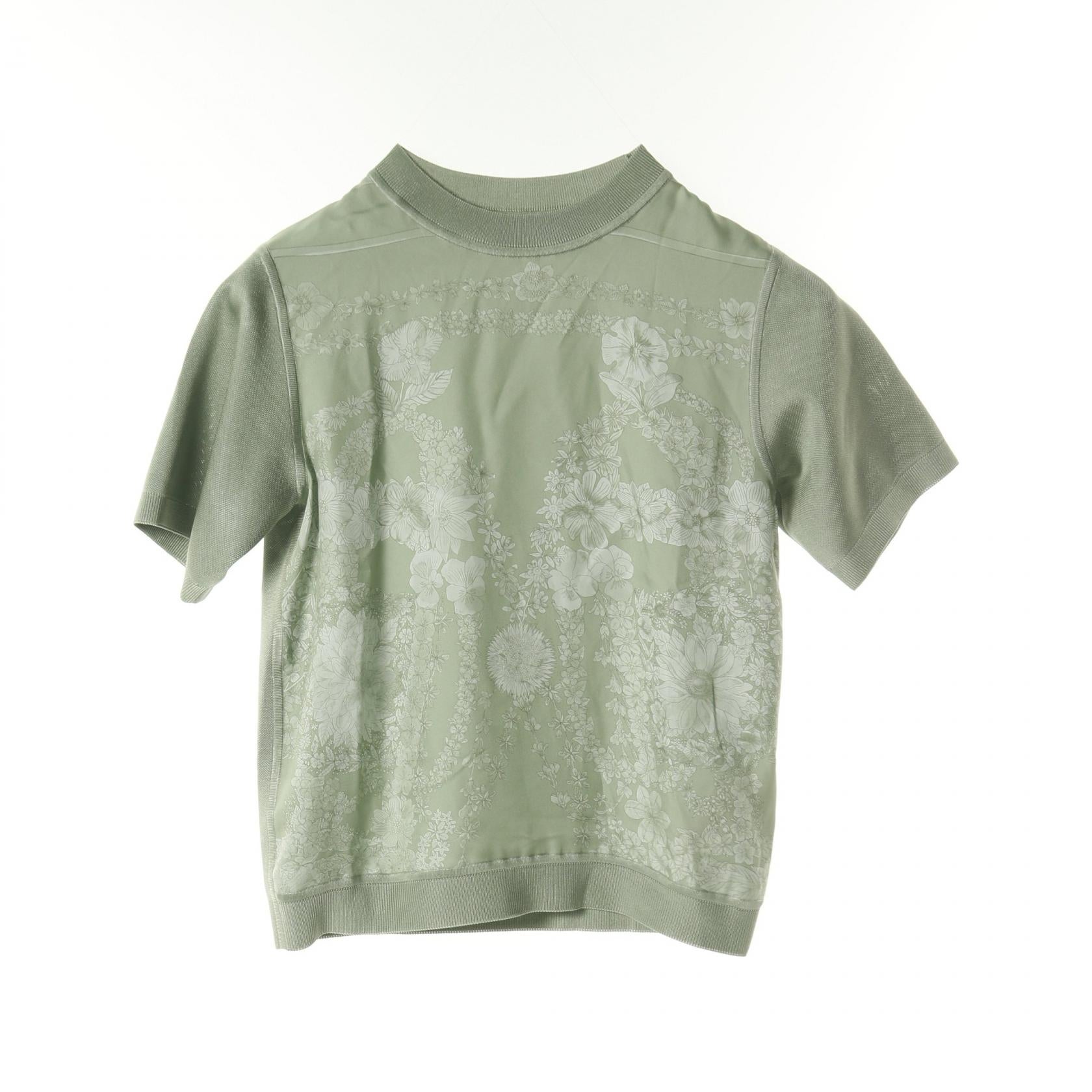 エルメス BRIDES de GALA en fleurs シルクニットトップス