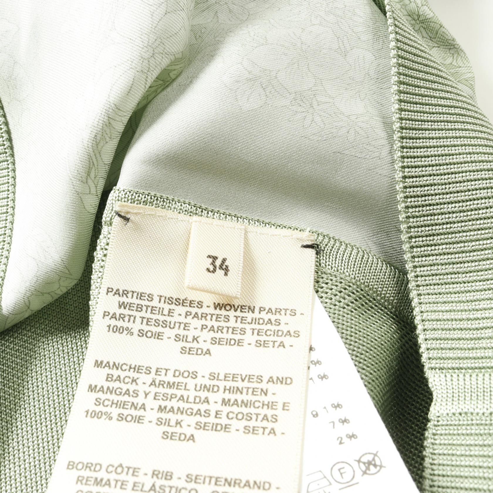エルメス BRIDES de GALA en fleurs シルクニットトップス