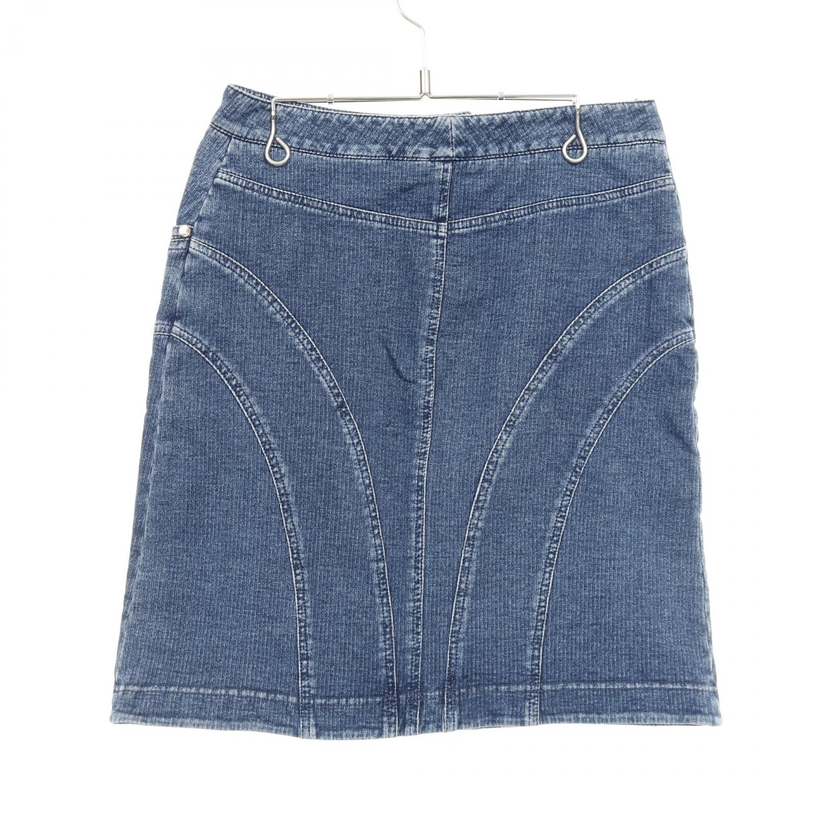 シャネル ココマーク ボタン コットンスカート