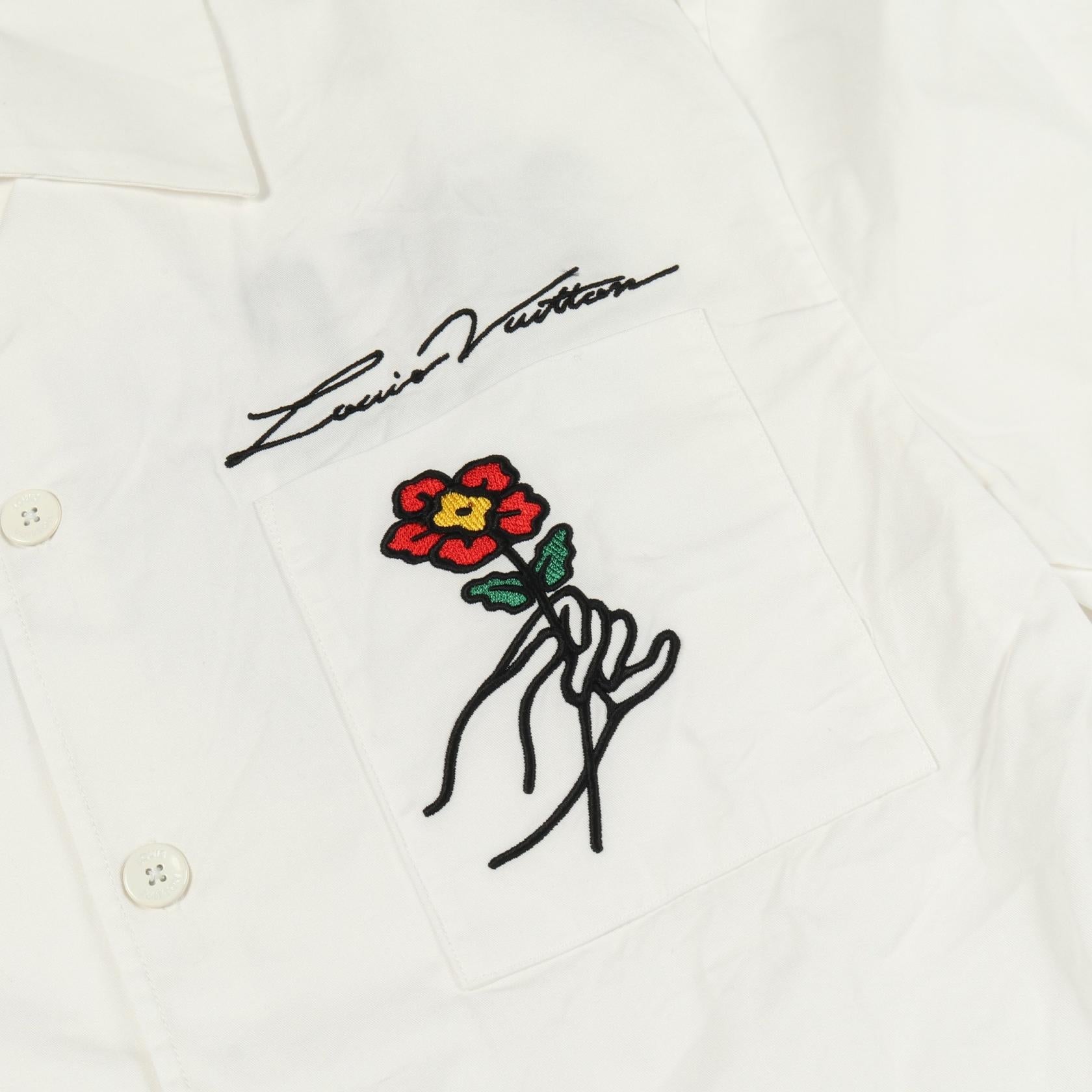 ルイヴィトン Flower Embroidery コットントップス