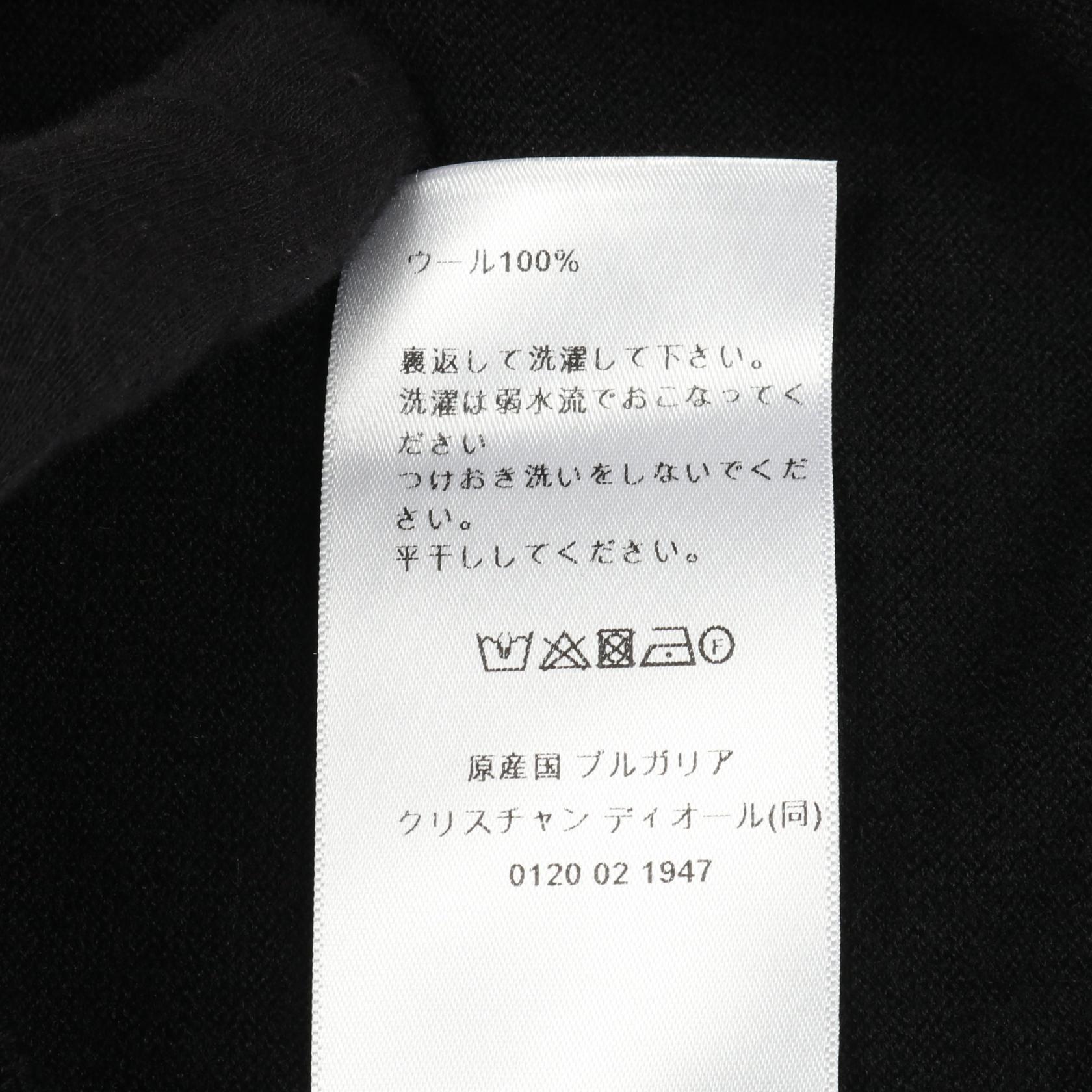 クリスチャンディオール D UNIFORME BEE刺繍 ウールニットトップス