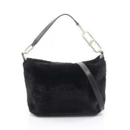 フルラ TEIA-CROSSBODY レザー ファー ショルダーバッグ