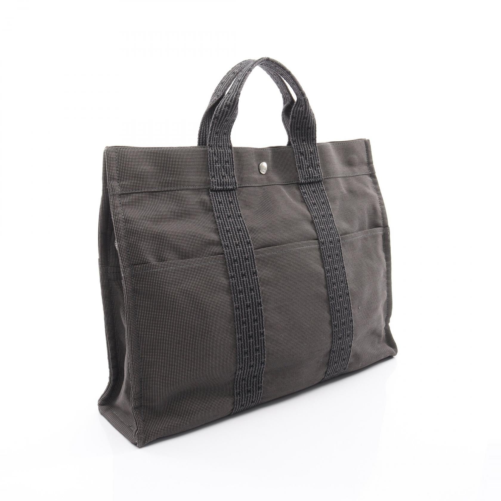 エルメス エールラインMM ナイロンキャンバス トートバッグ
