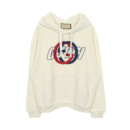 グッチ コットンフーデッドスウェットシャツ