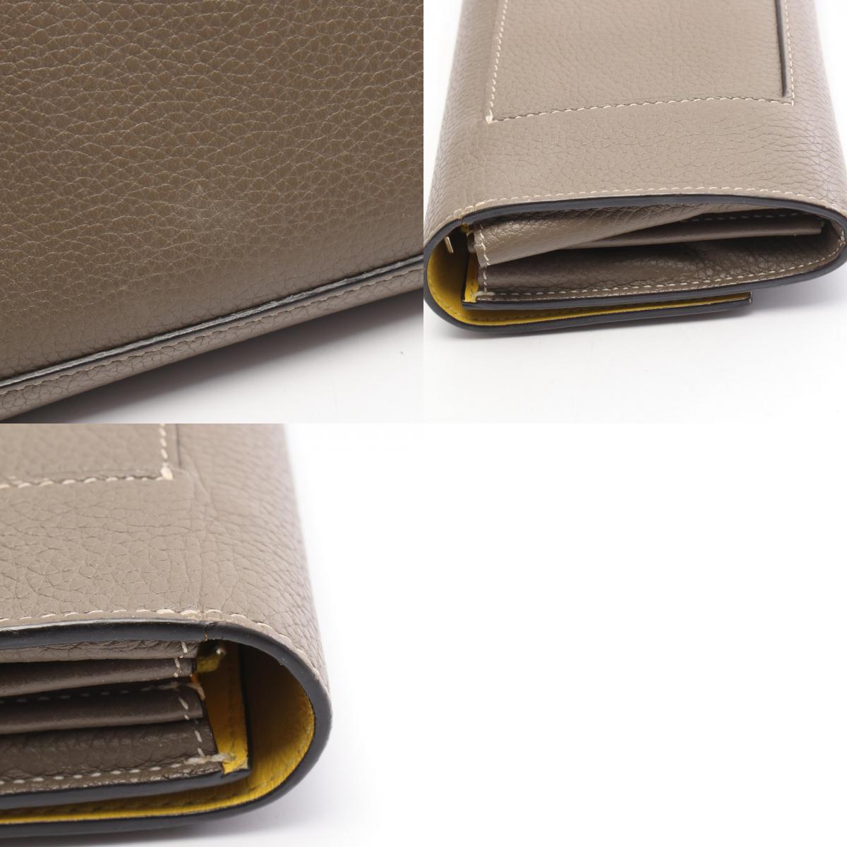 セリーヌ ラージフラップマルチファンクション レザー長財布