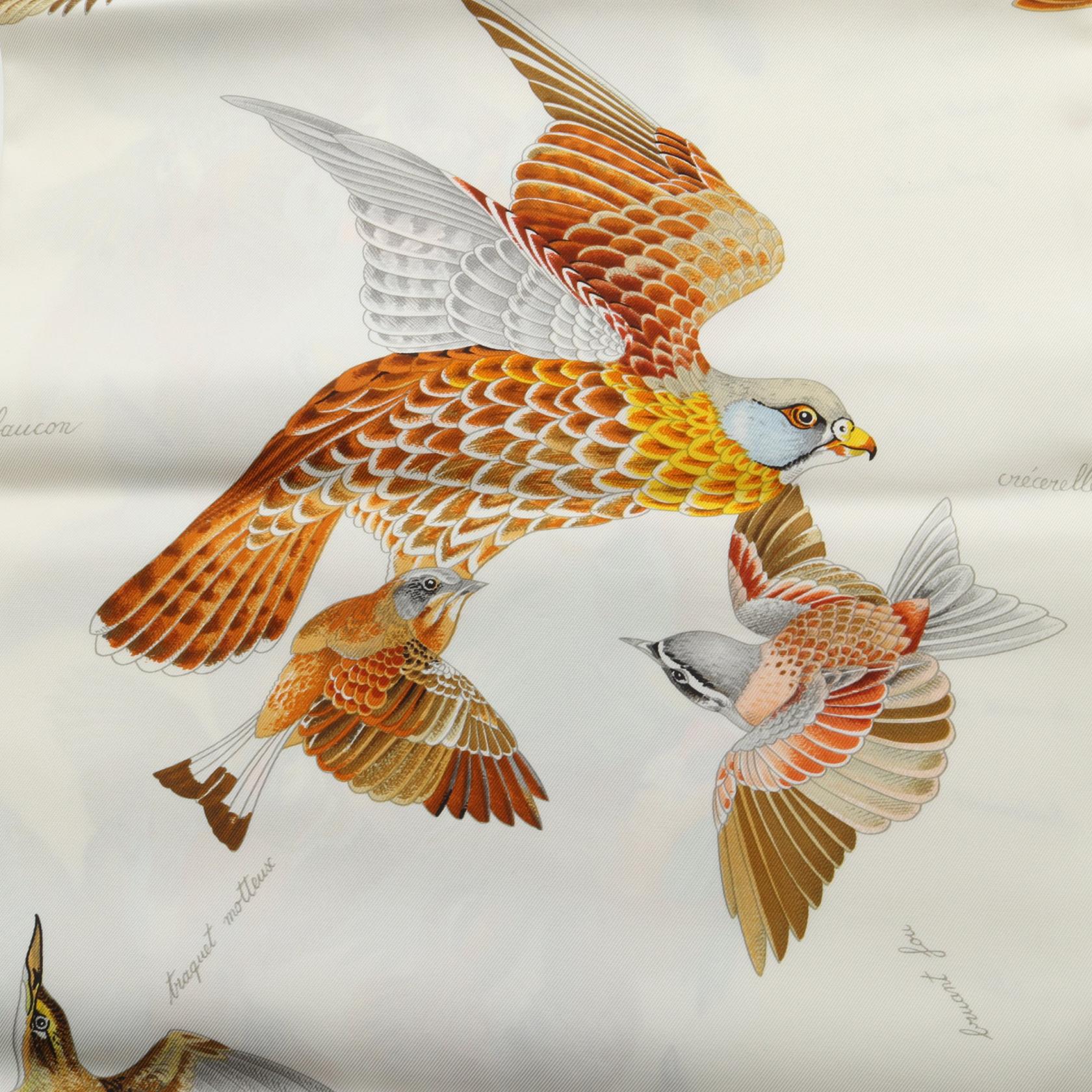 エルメス L'INTRUS シルクスカーフ