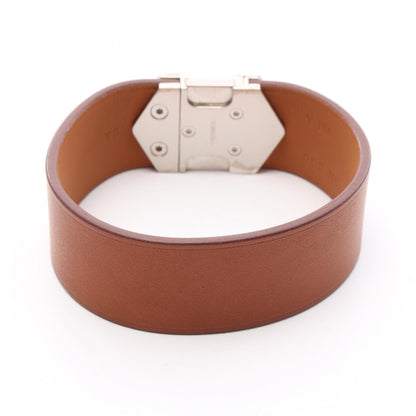 エルメス スーパー H ステンレス スチール レザー ブレスレット