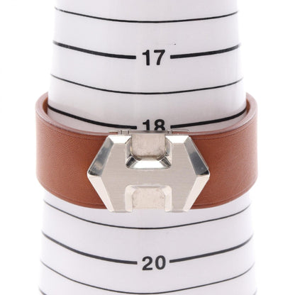 エルメス スーパー H ステンレス スチール レザー ブレスレット