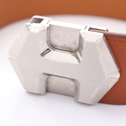 エルメス スーパー H ステンレス スチール レザー ブレスレット