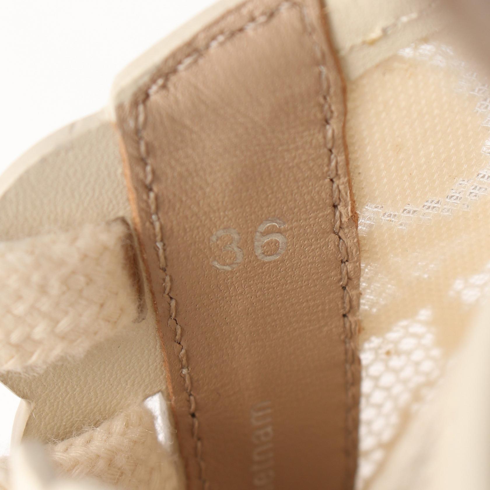 クロエ ローレン レザー レース スニーカー