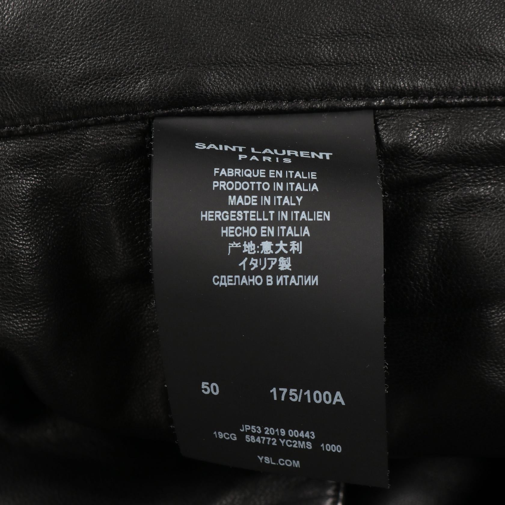 サンローランパリ ラムレザーコート