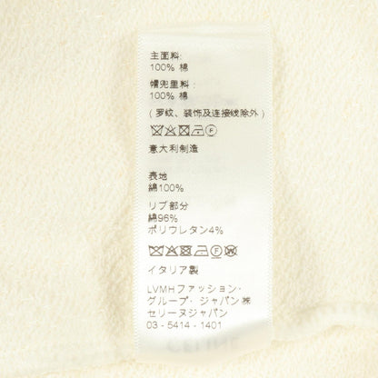 セリーヌ スパンコールロゴ コットンフーディー