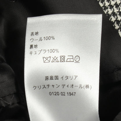 ディオール 千鳥格子ウールコート