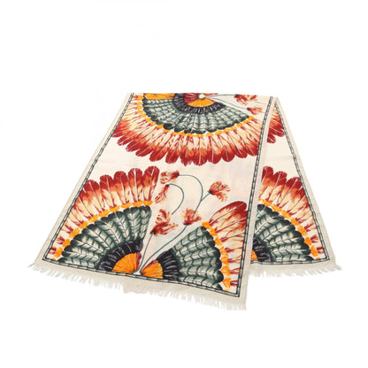 エルメス レクタングル ブラジル シルクカシミヤストール