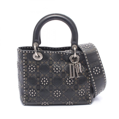 ディオール LADY DIOR レザー2wayハンドバッグ