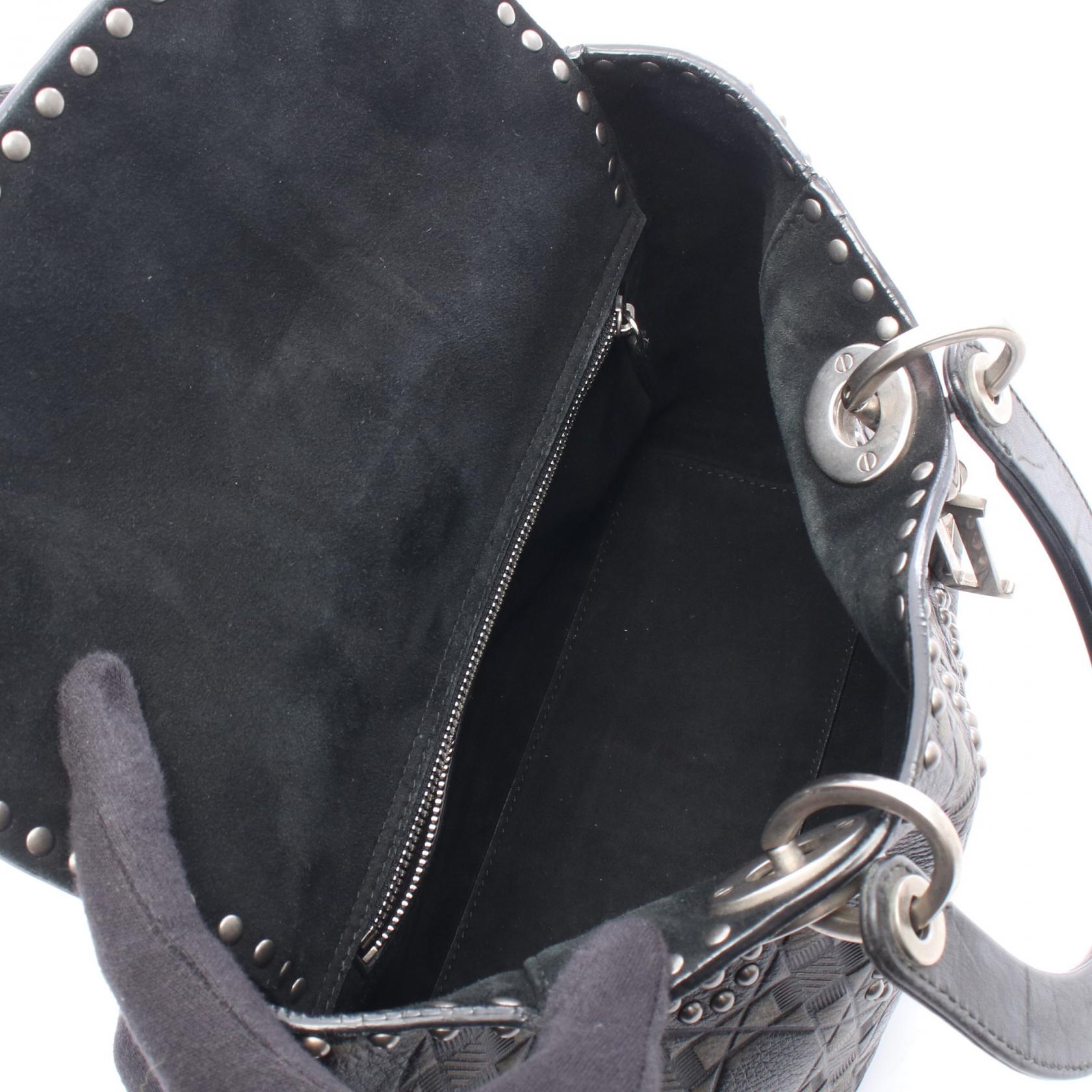 ディオール LADY DIOR レザー2wayハンドバッグ