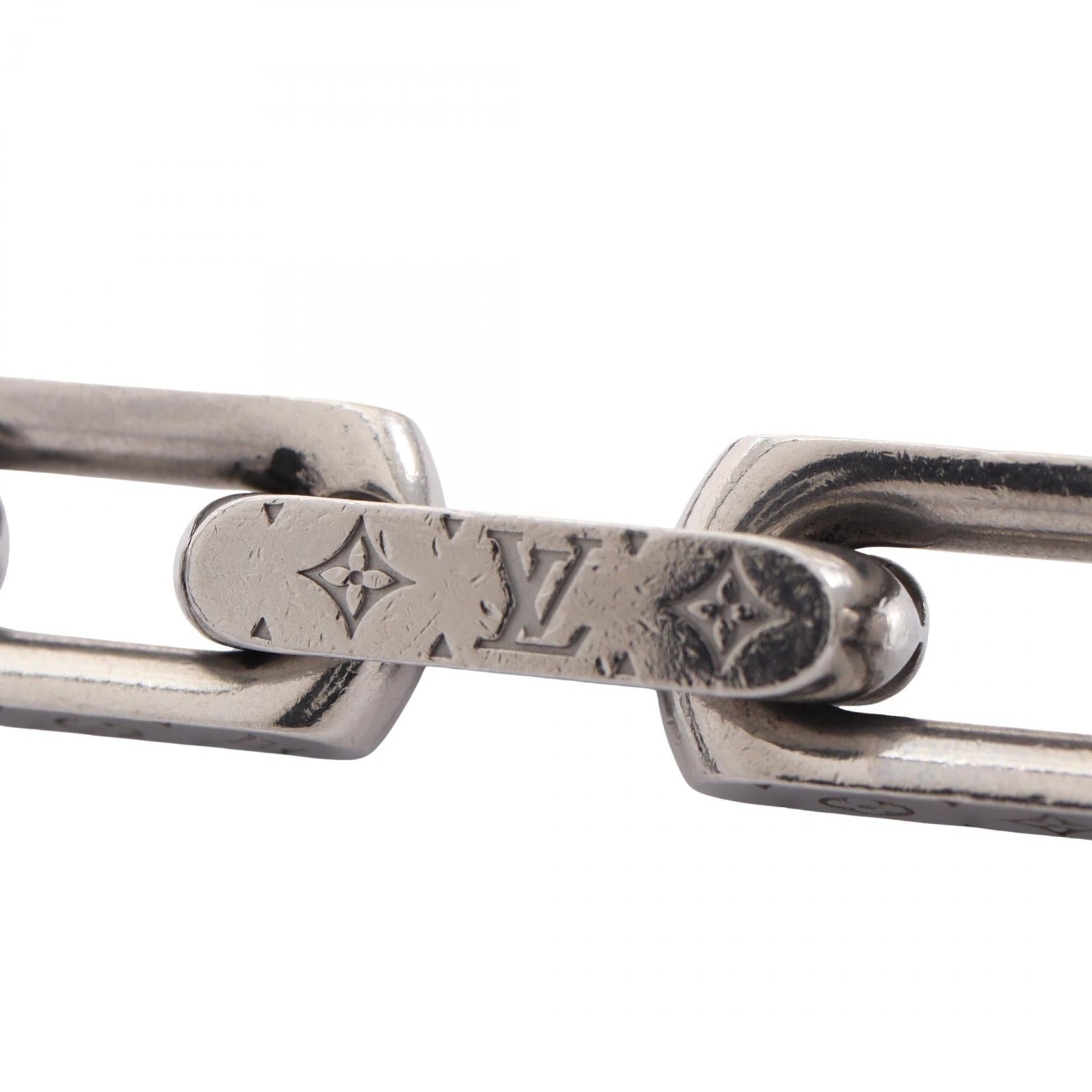 ルイヴィトン コリエ チェーン モノグラム ステンレススチール ネックレス