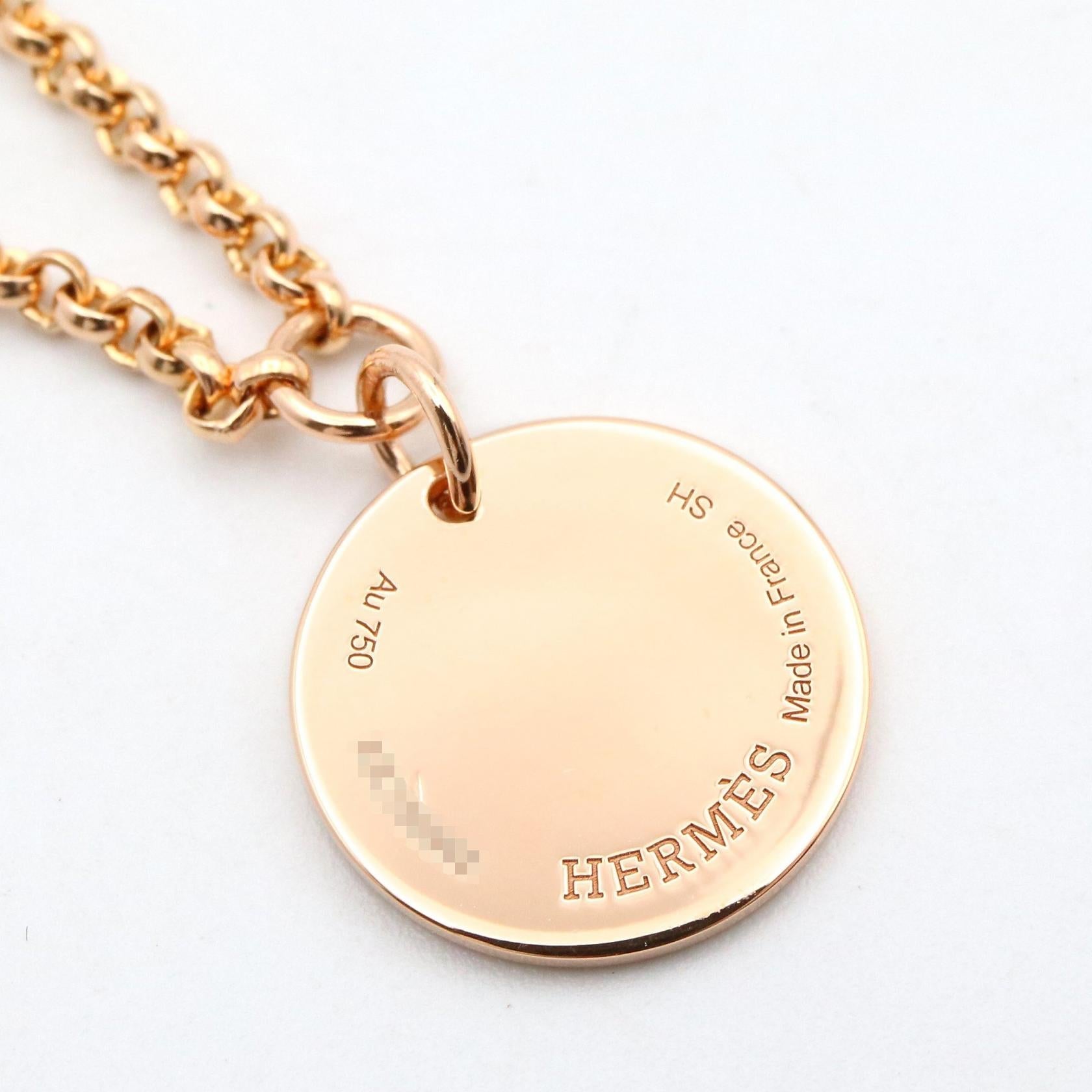 エルメス Ex-Libris K18PG ブレスレット