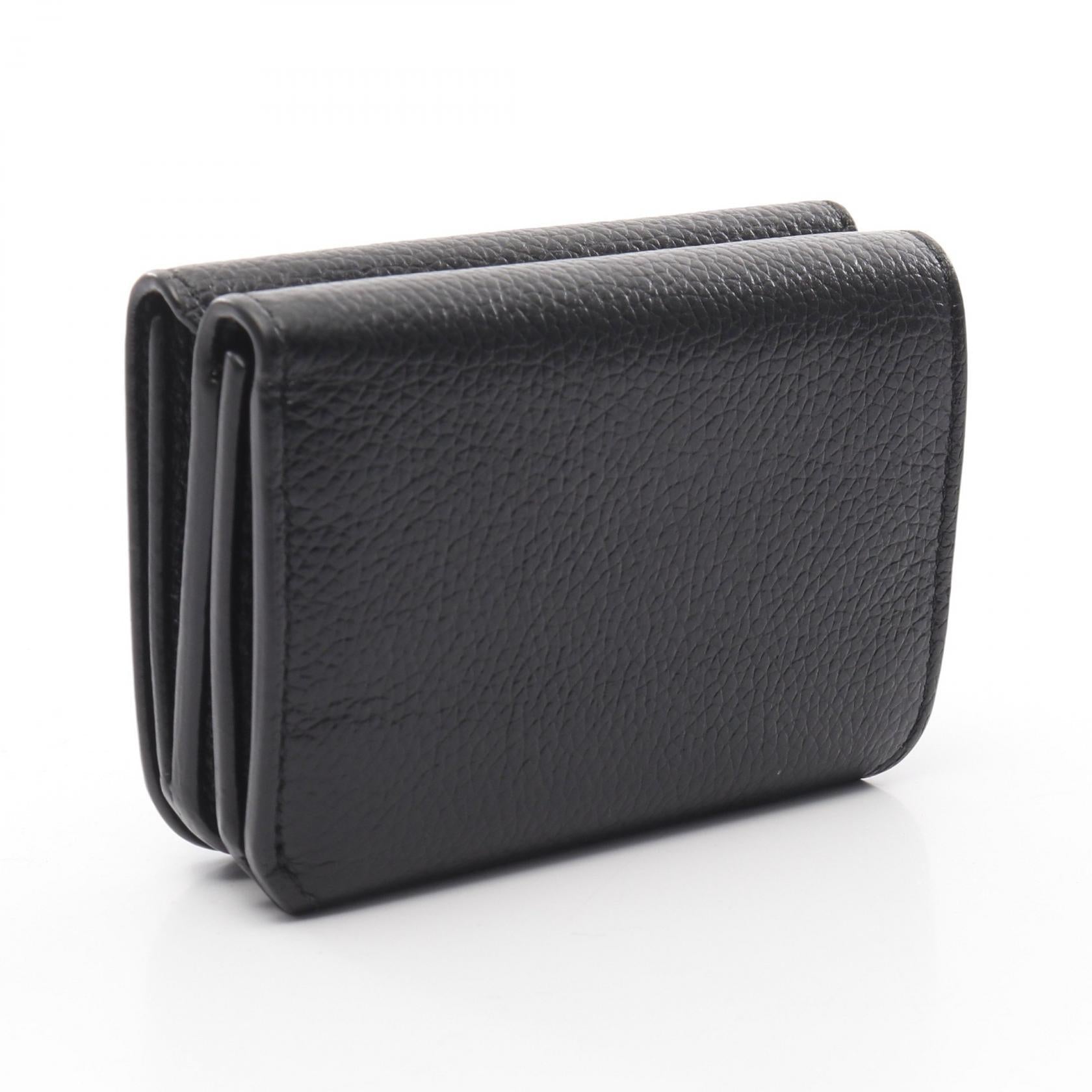 バレンシアガ キャッシュ ミニ ウォレット レザー