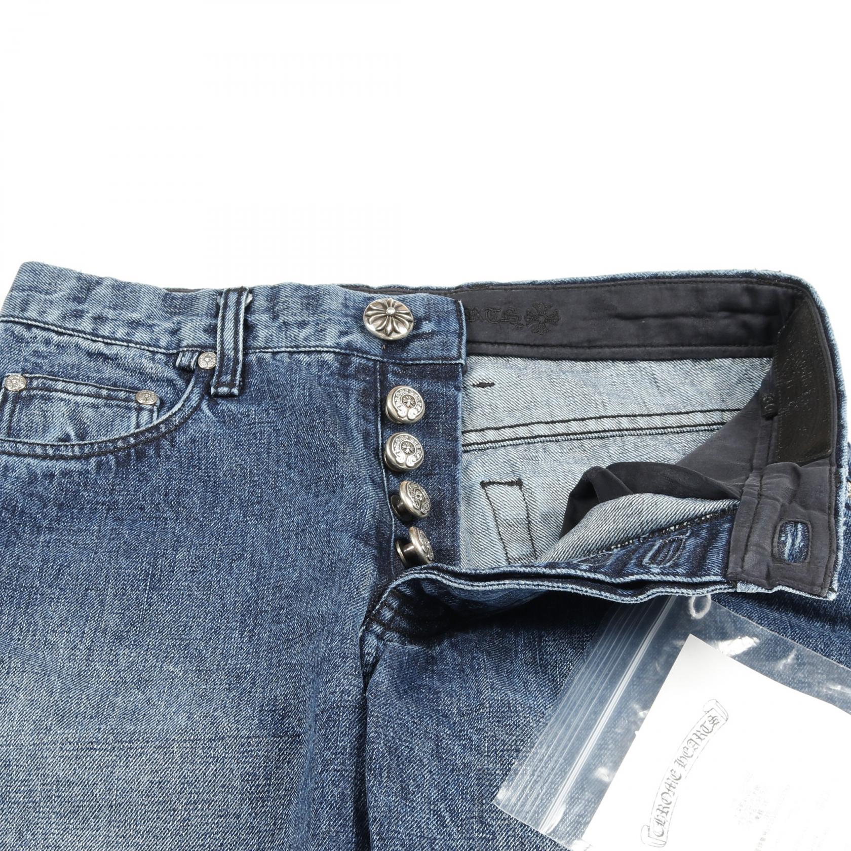 クロムハーツ JEAN STRTLG FBRC コットンデニムパンツ