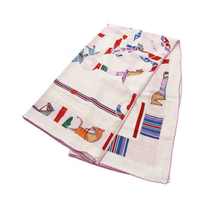 エルメス カレジェアン140 COUVERTURES ET TENUES DE JOUR シルク カシミヤ スカーフ