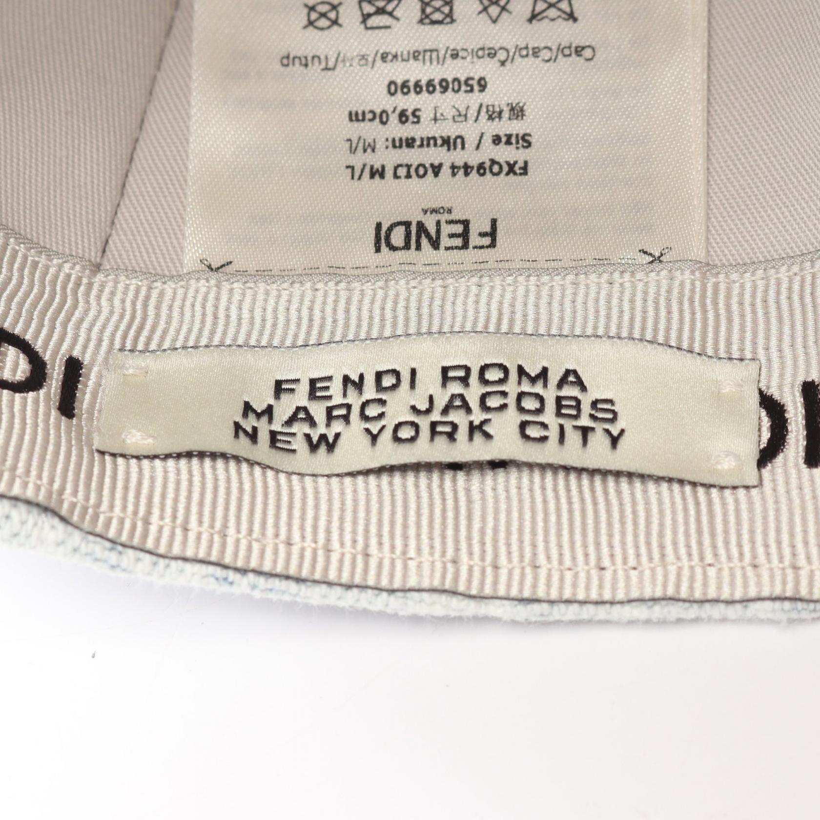 フェンディ FENDI × MARC JACOBS コットンキャップ