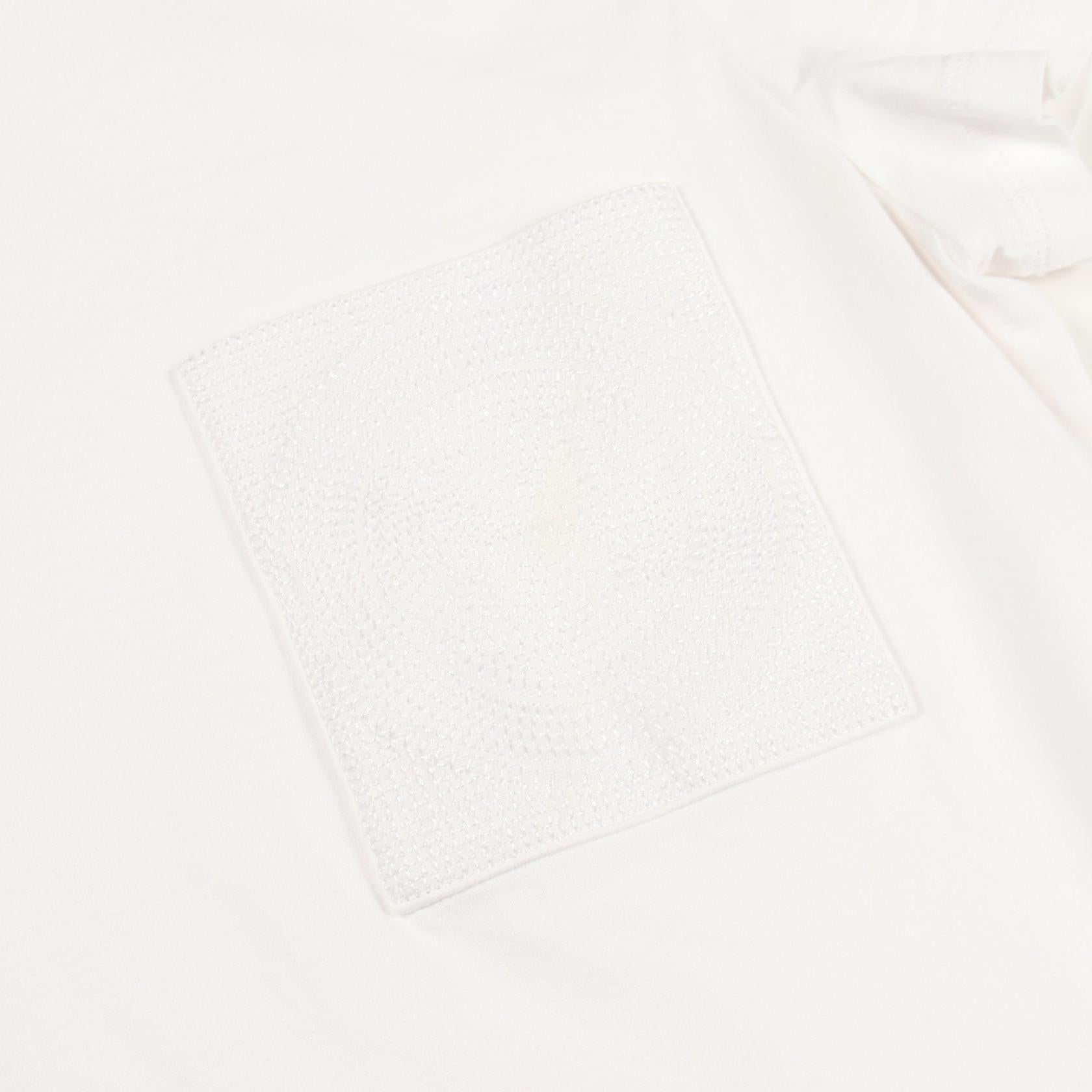 エルメス Hモザイク刺繍ポケット コットン半袖Tシャツ