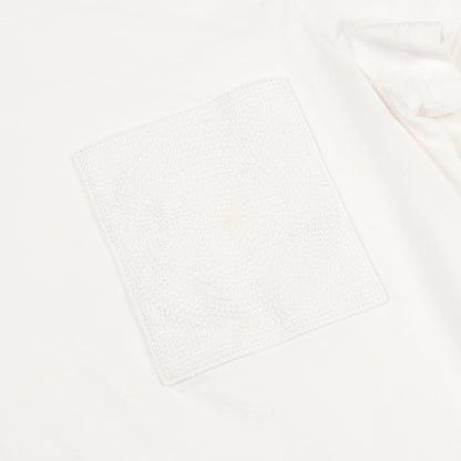 エルメス Hモザイク刺繍ポケット コットン半袖Tシャツ