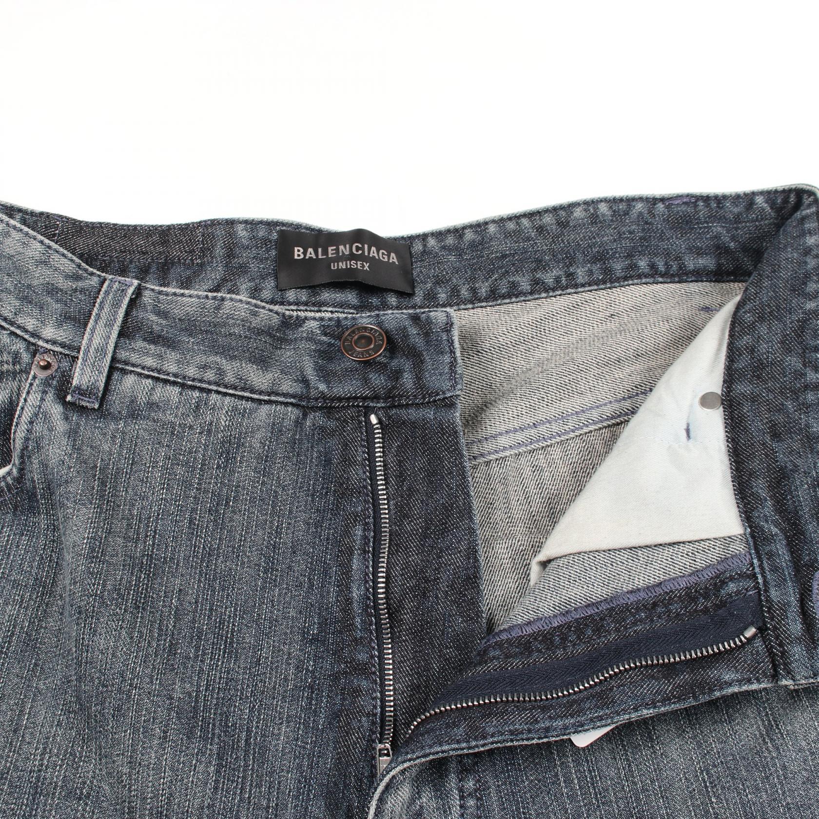 バレンシアガ DOUBLE SIDE PANTS コットンデニムパンツ