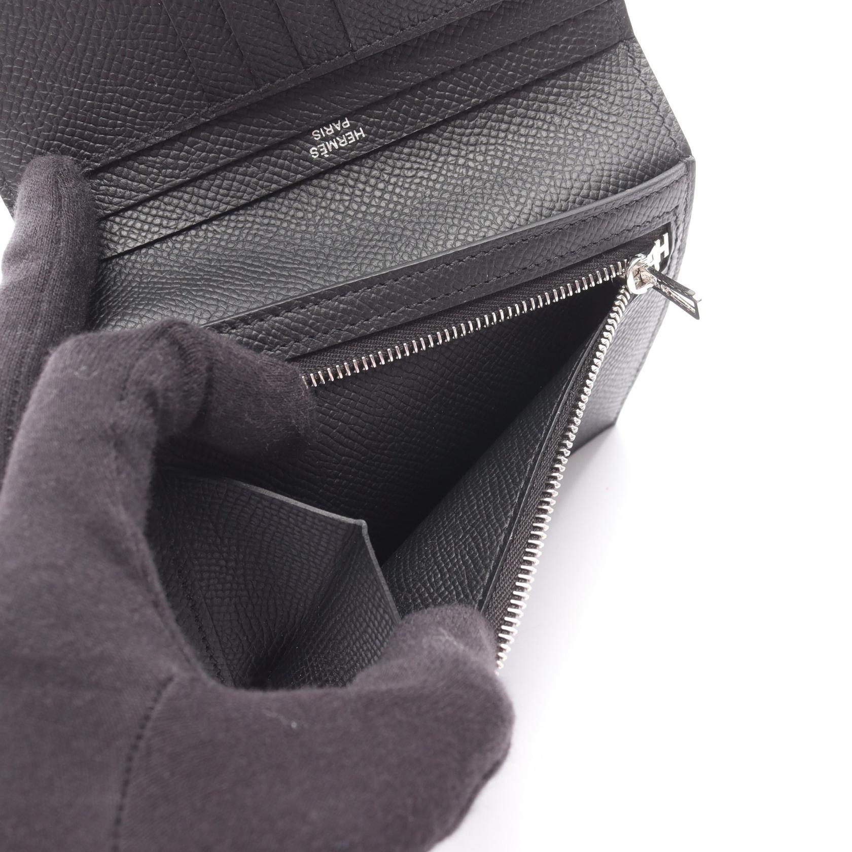 エルメス ベアンコンパクト ヴォーエプソン 二つ折り財布
