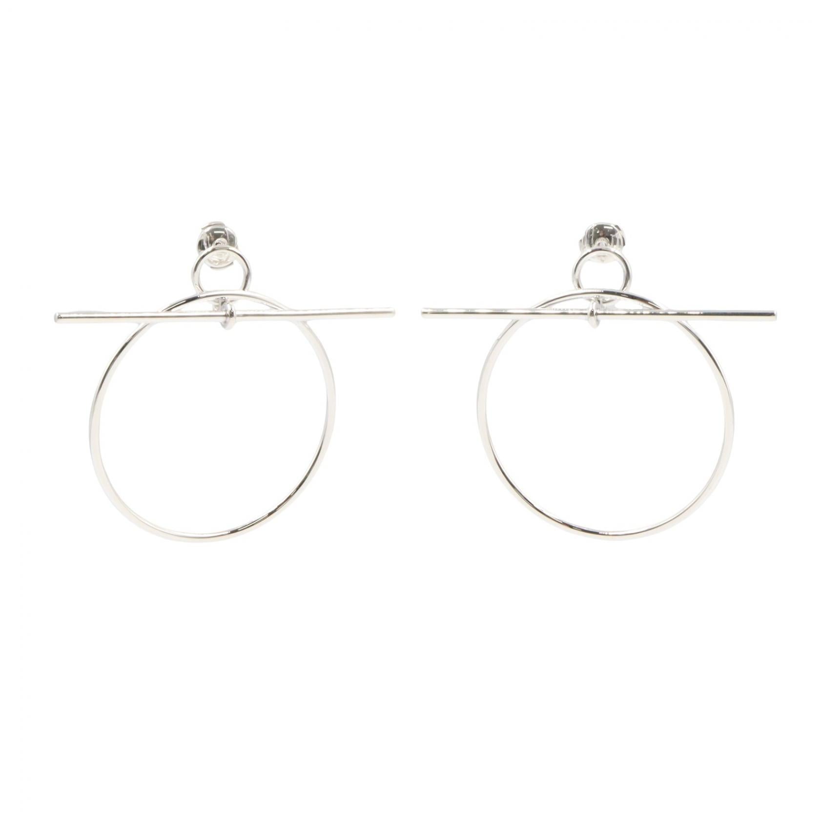エルメス ループ シルバー ピアス