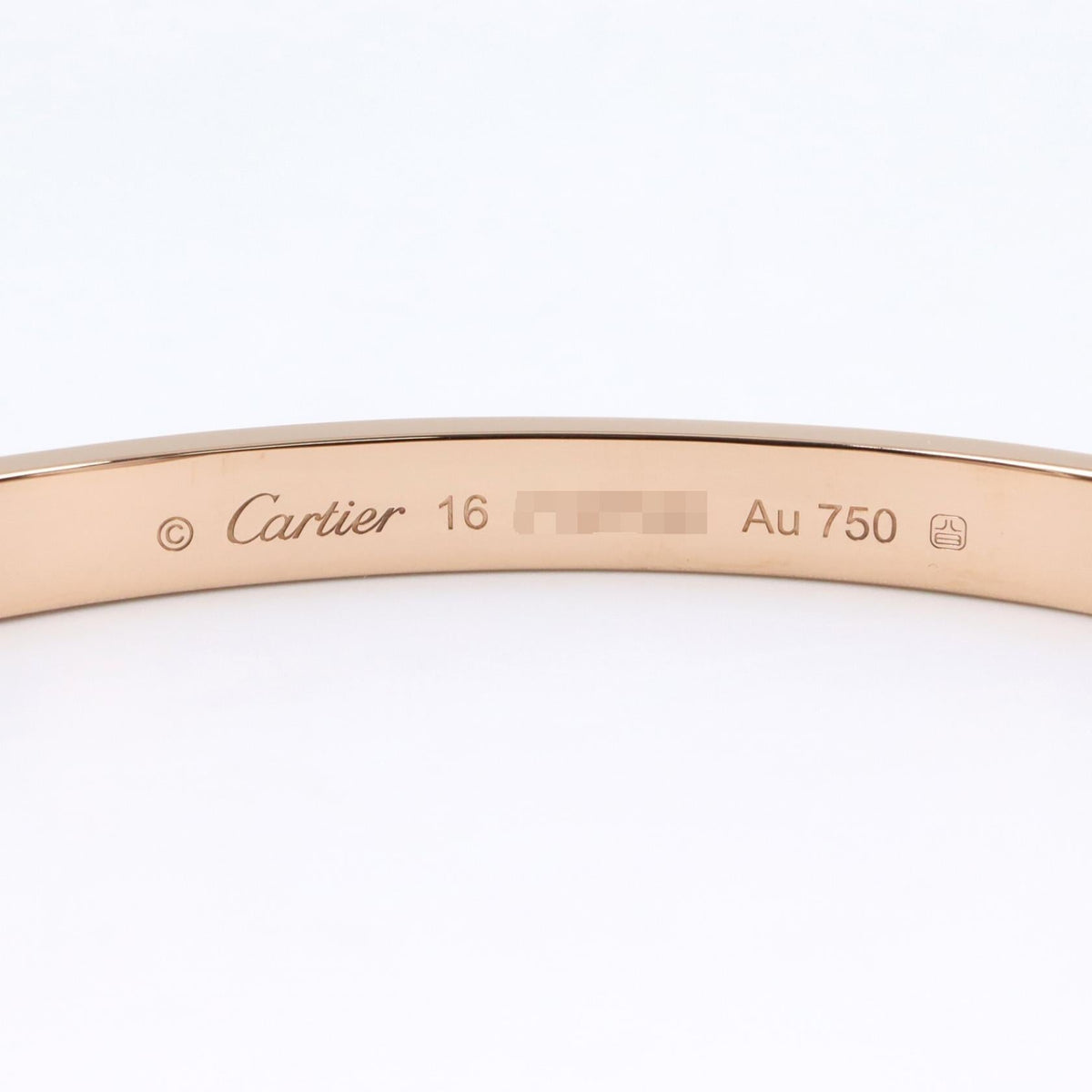 カルティエ ラブブレス Au750 ブレスレット 16号