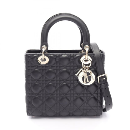 ディオール LADY DIOR レザー ハンドバッグ