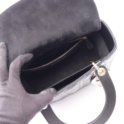 ディオール LADY DIOR レザー ハンドバッグ