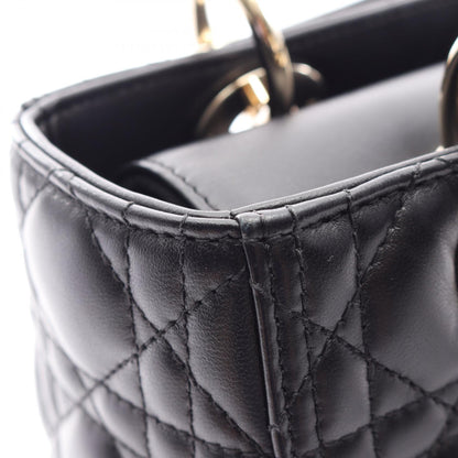 ディオール LADY DIOR レザー ハンドバッグ