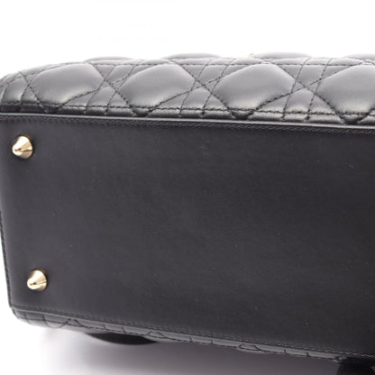 ディオール LADY DIOR レザー ハンドバッグ
