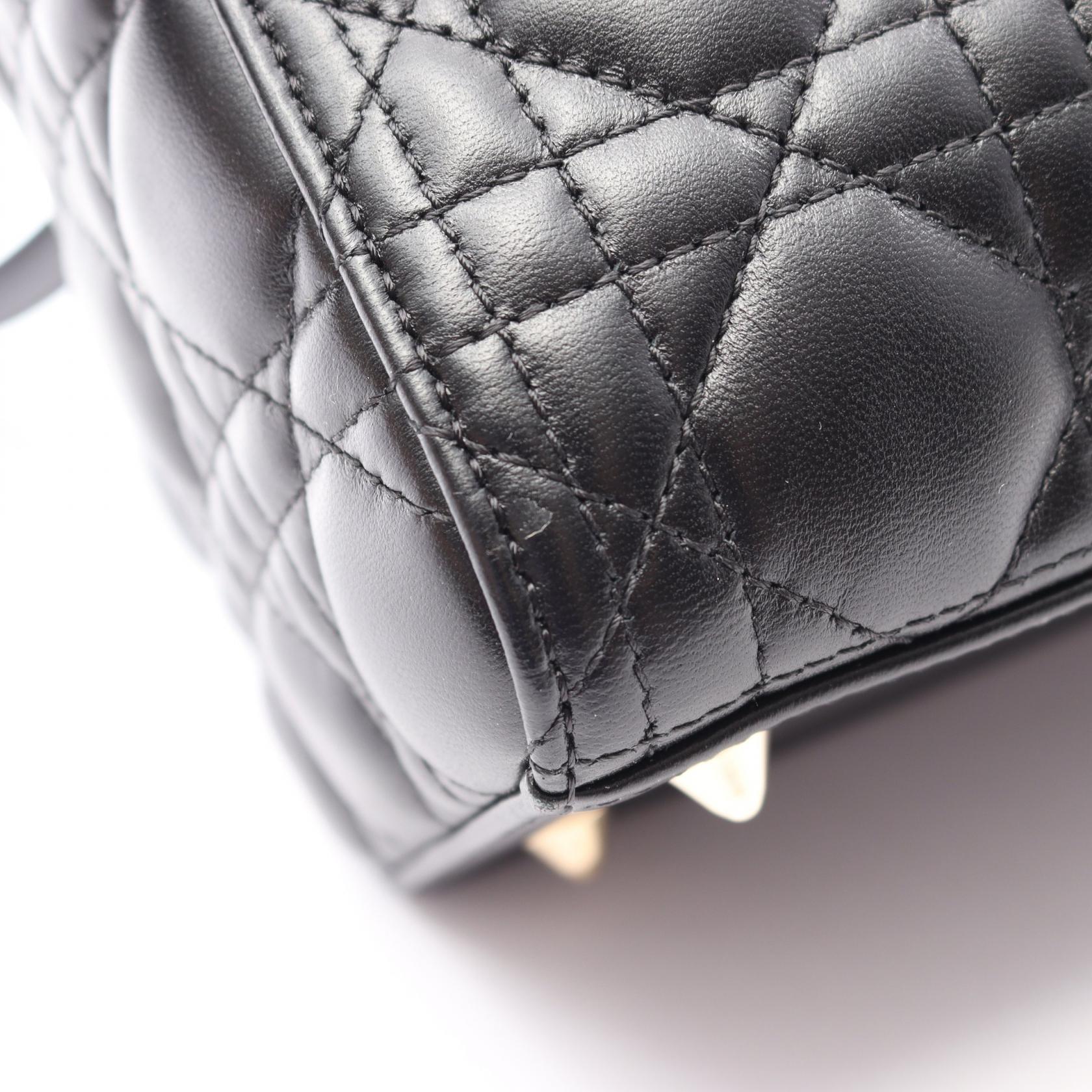 ディオール LADY DIOR レザー ハンドバッグ