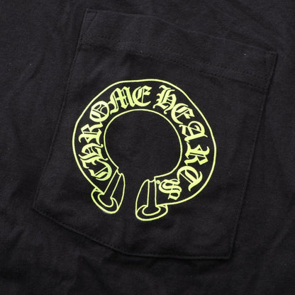 クロムハーツ フローラルクロスホースシュー コットン長袖Tシャツ