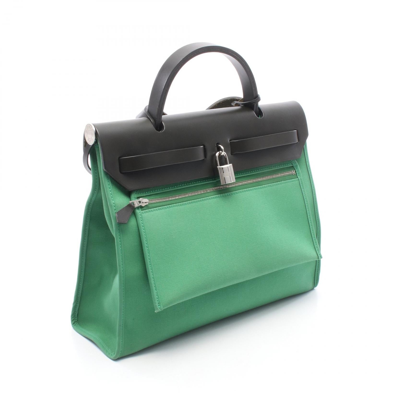エルメス エールバッグジップPM トワルオフィシエ ヴァッシュハンター 2WAYハンドバッグ