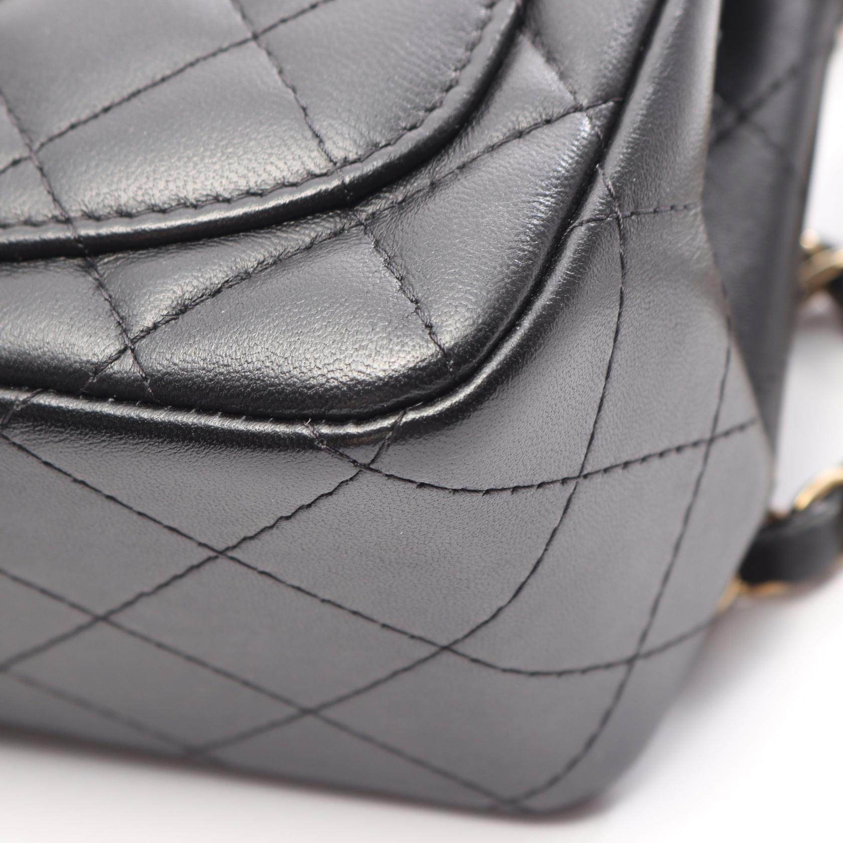 シャネル ミニマトラッセ ラムスキン ショルダーバッグ
