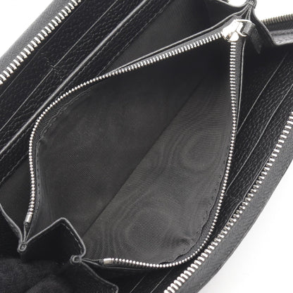 グッチ ロゴ ジップ アラウンド レザー ウォレット