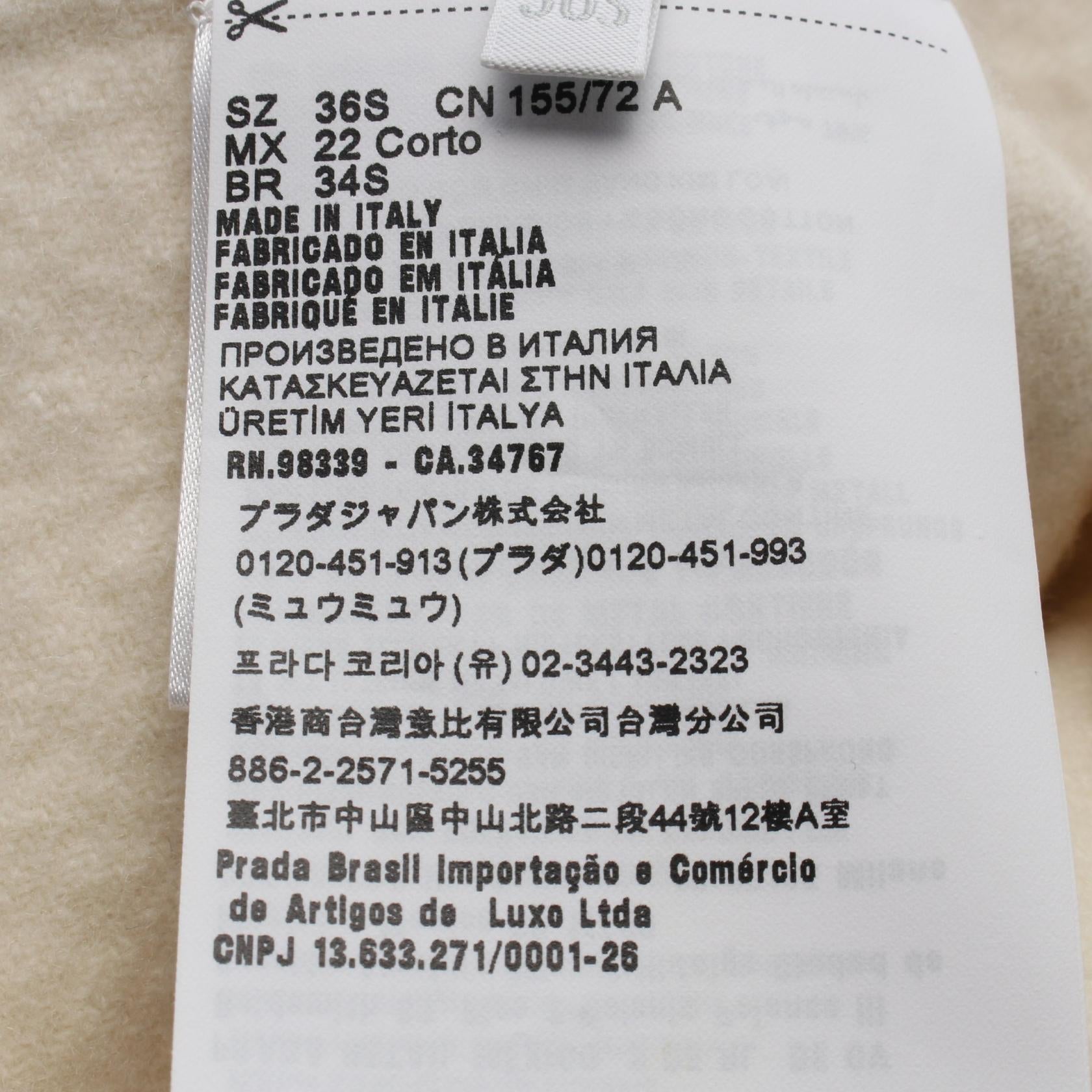 プラダ ウォッシュドツイルミニドレス ワンピース
