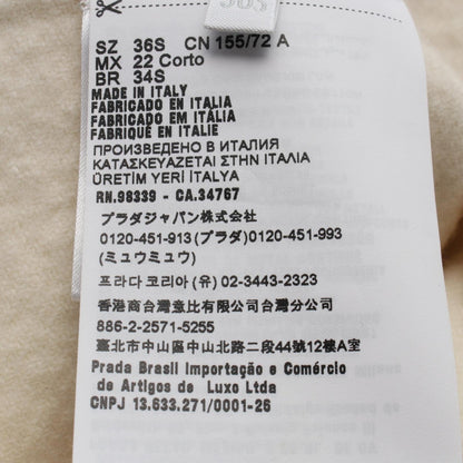 プラダ ウォッシュドツイルミニドレス ワンピース