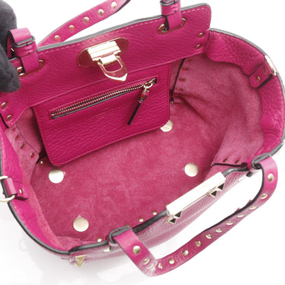 ヴァレンティノ ロックスタッズ レザー トートバッグ